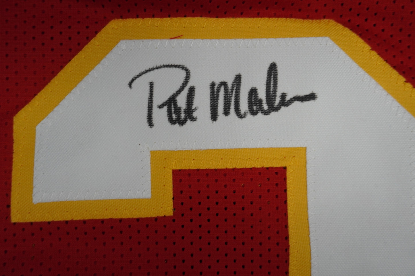 PAT PATRICK MAHOMES SR TWINS CHIEFS SIGNED JERSEY w/THE REAL MVPMAKER BAS
