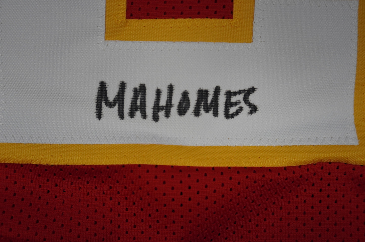 PAT PATRICK MAHOMES SR TWINS CHIEFS SIGNED JERSEY w/THE REAL MVPMAKER BAS