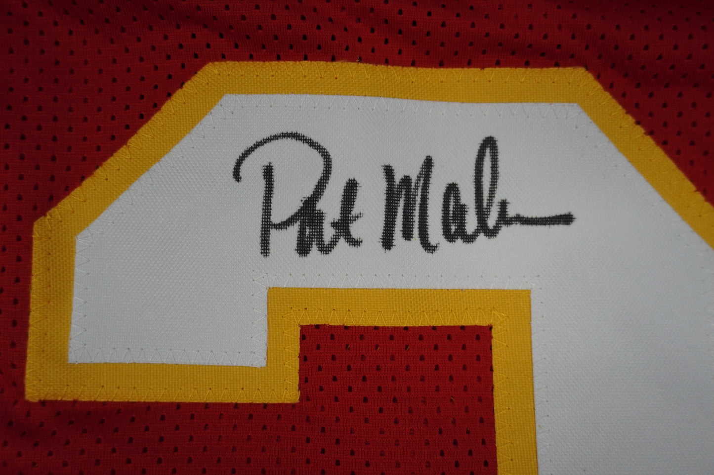 PAT PATRICK MAHOMES SR TWINS CHIEFS SIGNED JERSEY w/THE REAL MVPMAKER BAS
