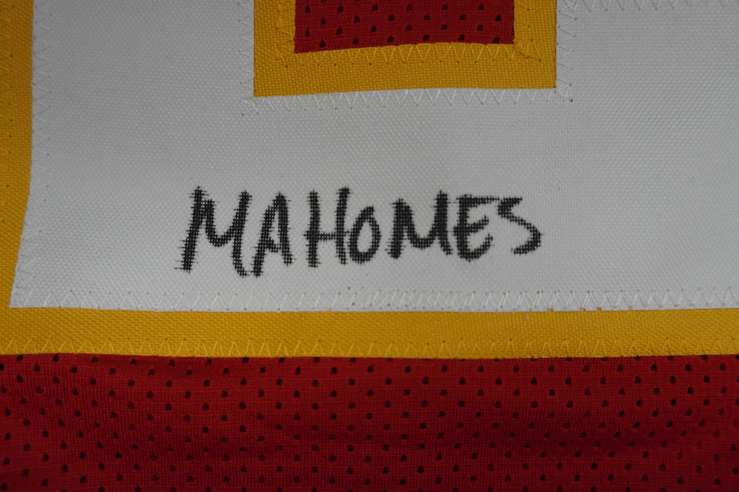 PAT PATRICK MAHOMES SR CHIEFS TWINS SIGNED JERSEY w/THE OG MVPMAKER BAS