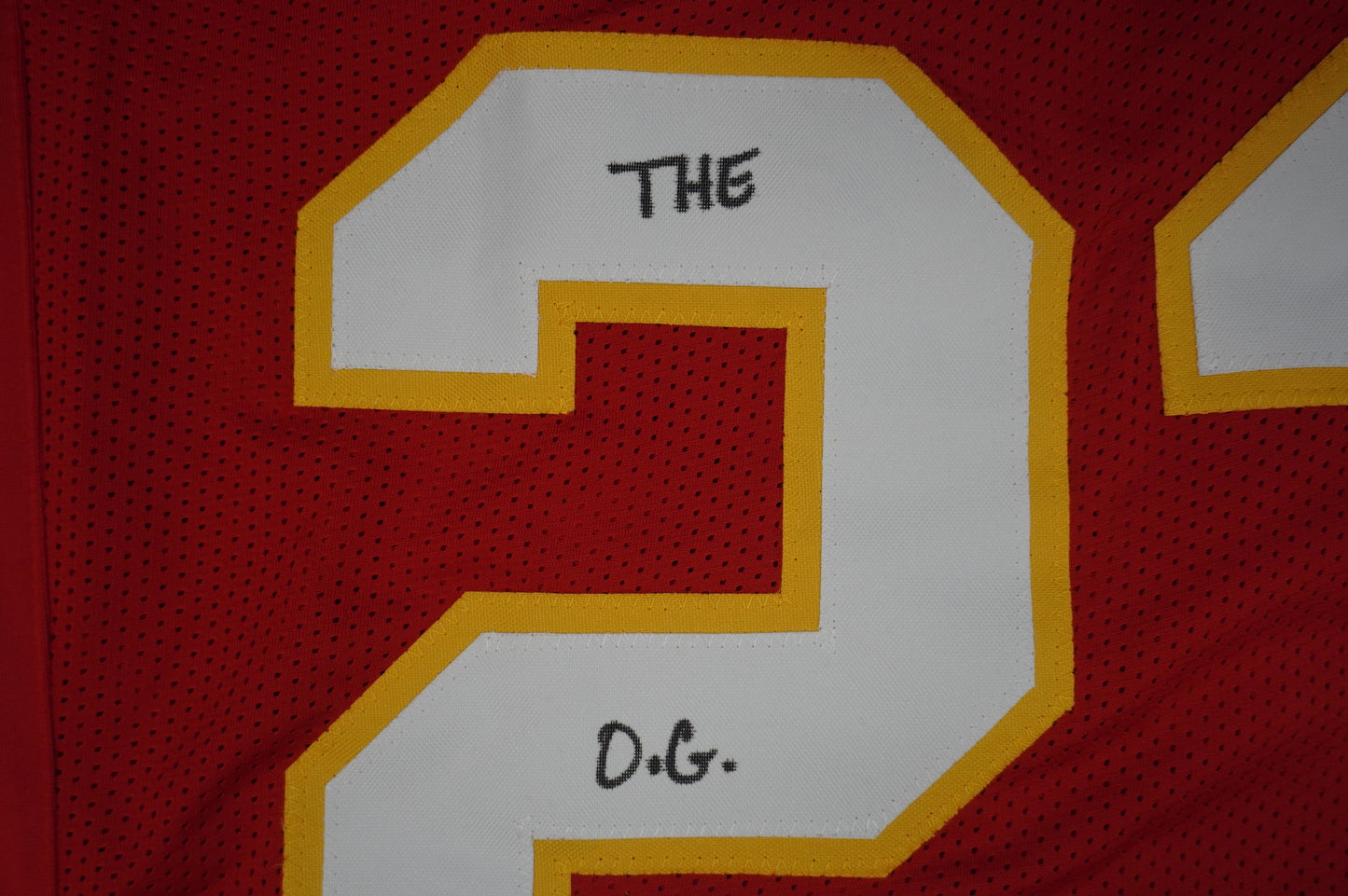 PAT PATRICK MAHOMES SR CHIEFS TWINS SIGNED JERSEY w/THE OG MVPMAKER BAS