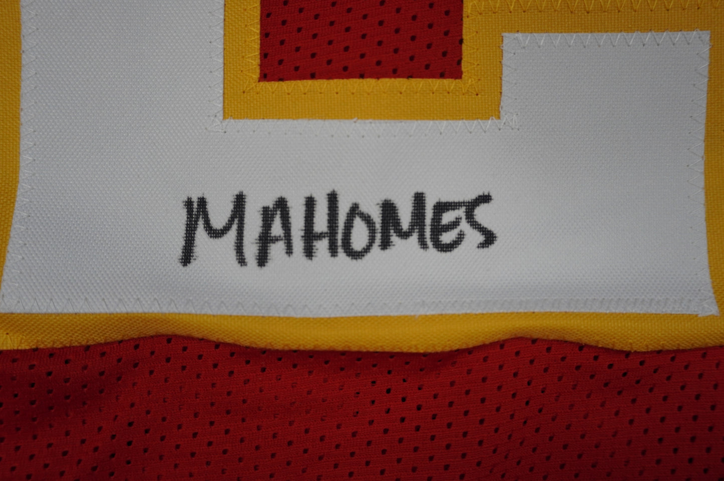 PAT PATRICK MAHOMES SR CHIEFS TWINS SIGNED JERSEY w/THE OG MVPMAKER BAS