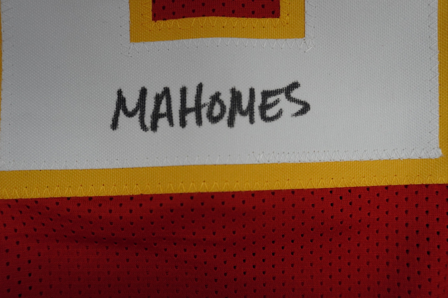 PAT PATRICK MAHOMES SR CHIEFS TWINS SIGNED JERSEY w/THE OG MVPMAKER BAS