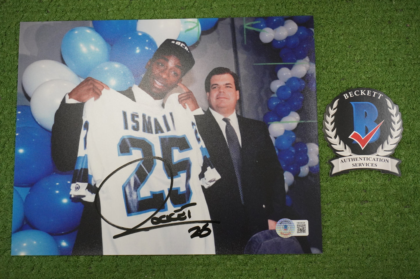 RAGHIB "ROCKET" ISMAIL SIGNED 8x10 Toronto Argonauts BAS COA