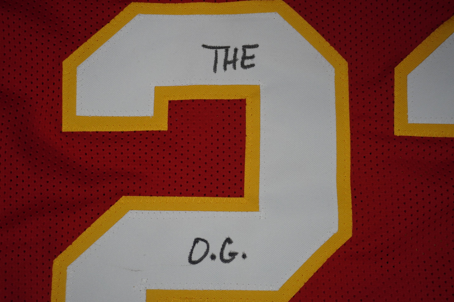 PAT PATRICK MAHOMES SR CHIEFS TWINS SIGNED JERSEY w/THE OG MVPMAKER BAS