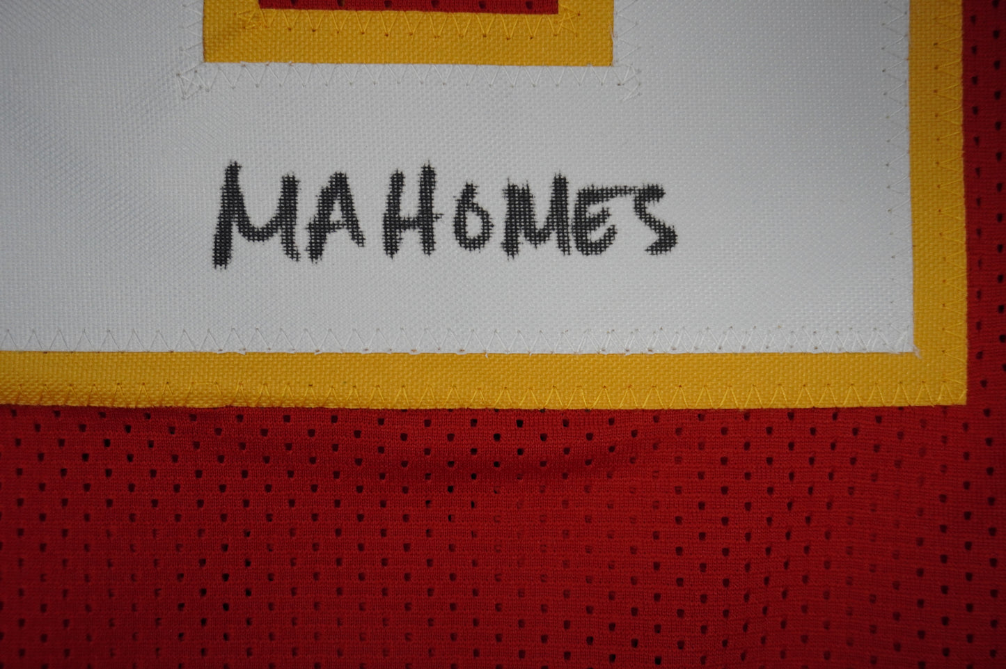 PAT PATRICK MAHOMES SR CHIEFS TWINS SIGNED JERSEY w/THE OG MVPMAKER BAS