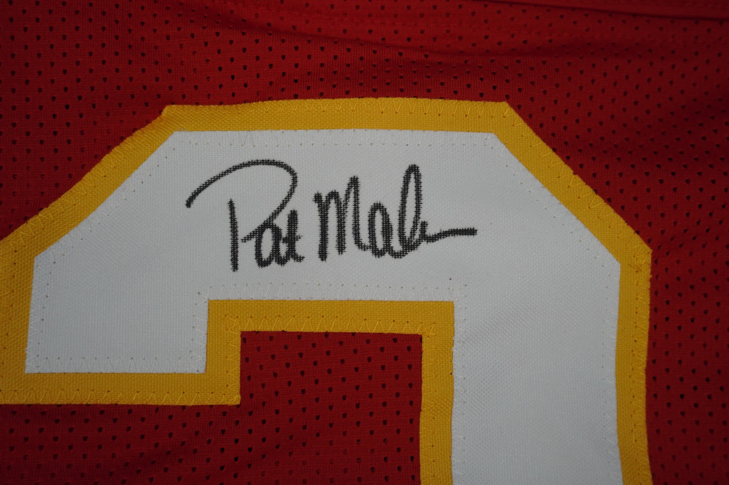 PAT PATRICK MAHOMES SR CHIEFS TWINS SIGNED JERSEY w/THE OG MVPMAKER BAS