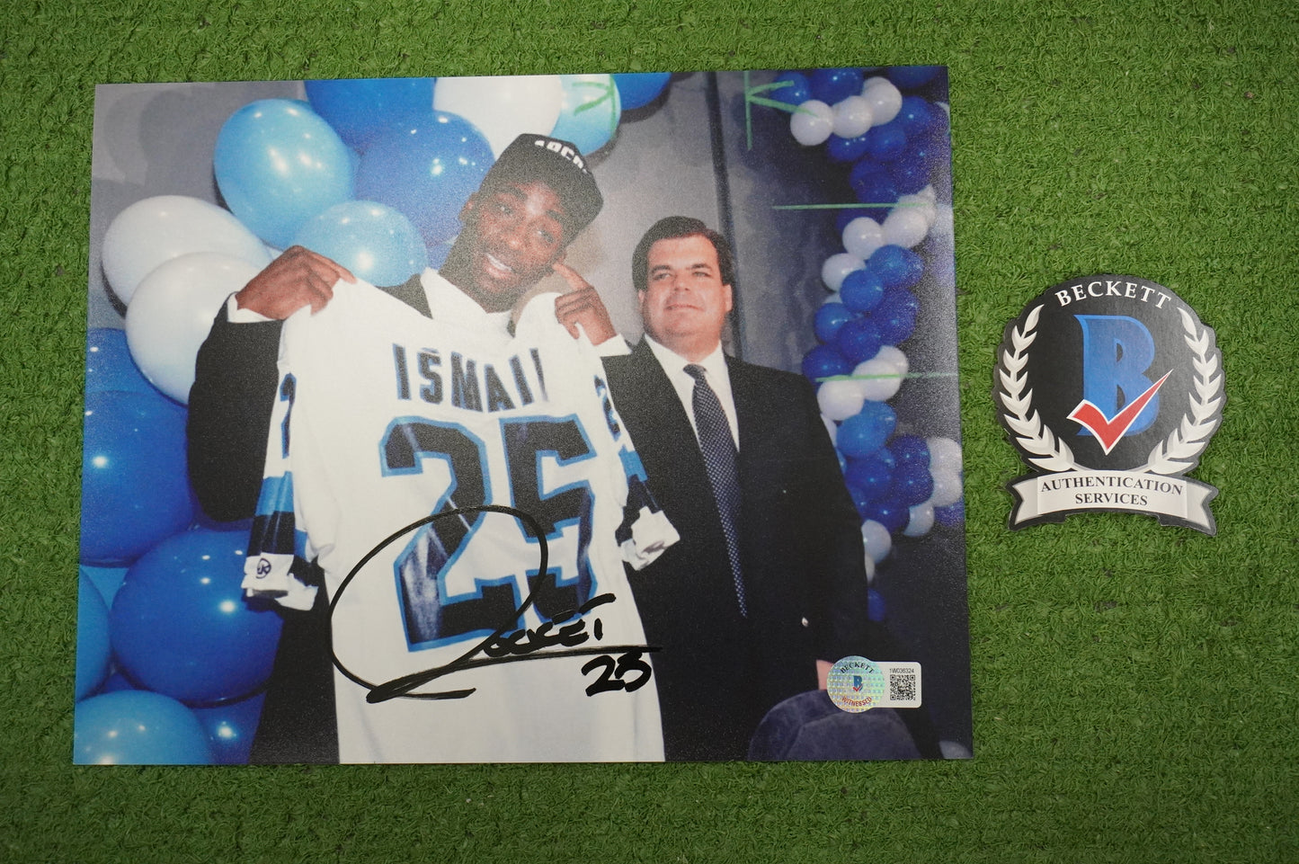 RAGHIB "ROCKET" ISMAIL SIGNED 8x10 Toronto Argonauts BAS COA
