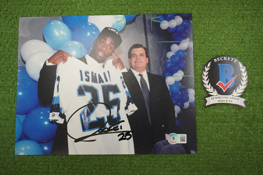 RAGHIB "ROCKET" ISMAIL SIGNED 8x10 Toronto Argonauts BAS COA