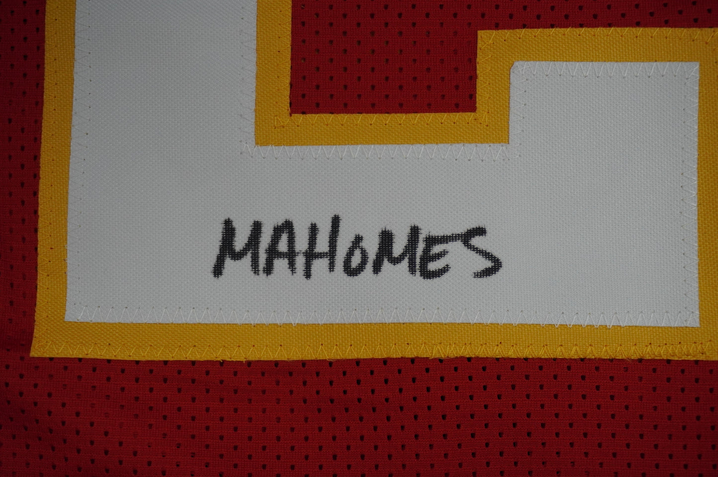 PAT PATRICK MAHOMES SR CHIEFS TWINS SIGNED JERSEY w/THE OG MVPMAKER BAS