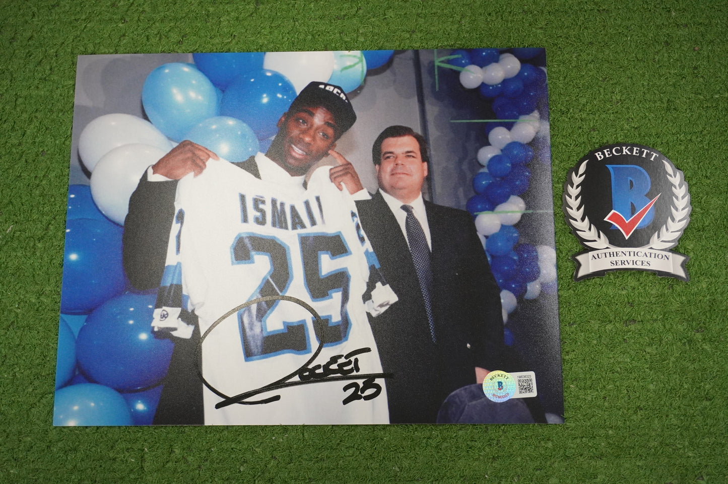 RAGHIB "ROCKET" ISMAIL SIGNED 8x10 Toronto Argonauts BAS COA