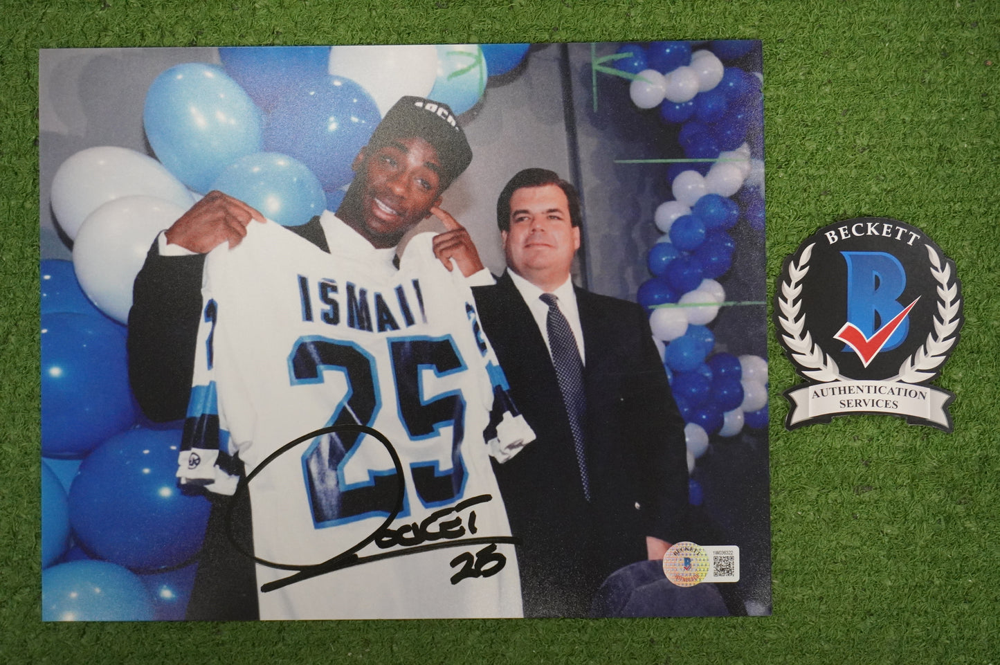 RAGHIB "ROCKET" ISMAIL SIGNED 8x10 Toronto Argonauts BAS COA