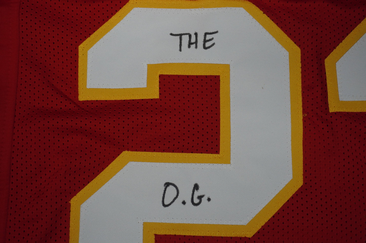 PAT PATRICK MAHOMES SR CHIEFS TWINS SIGNED JERSEY w/THE OG MVPMAKER BAS