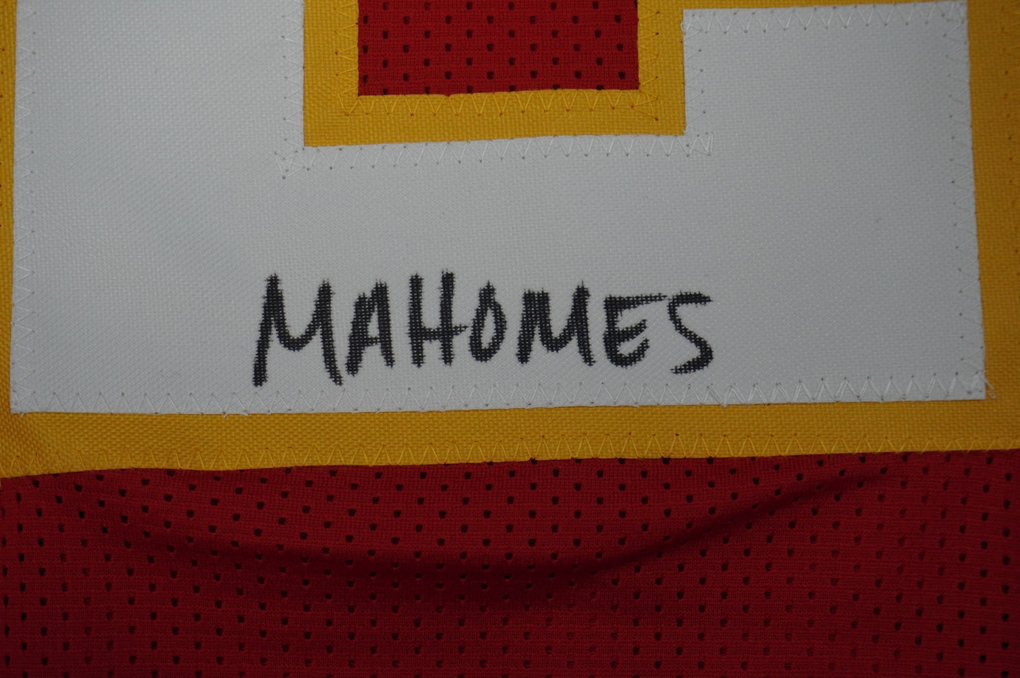 PAT PATRICK MAHOMES SR CHIEFS TWINS SIGNED JERSEY w/THE OG MVPMAKER BAS