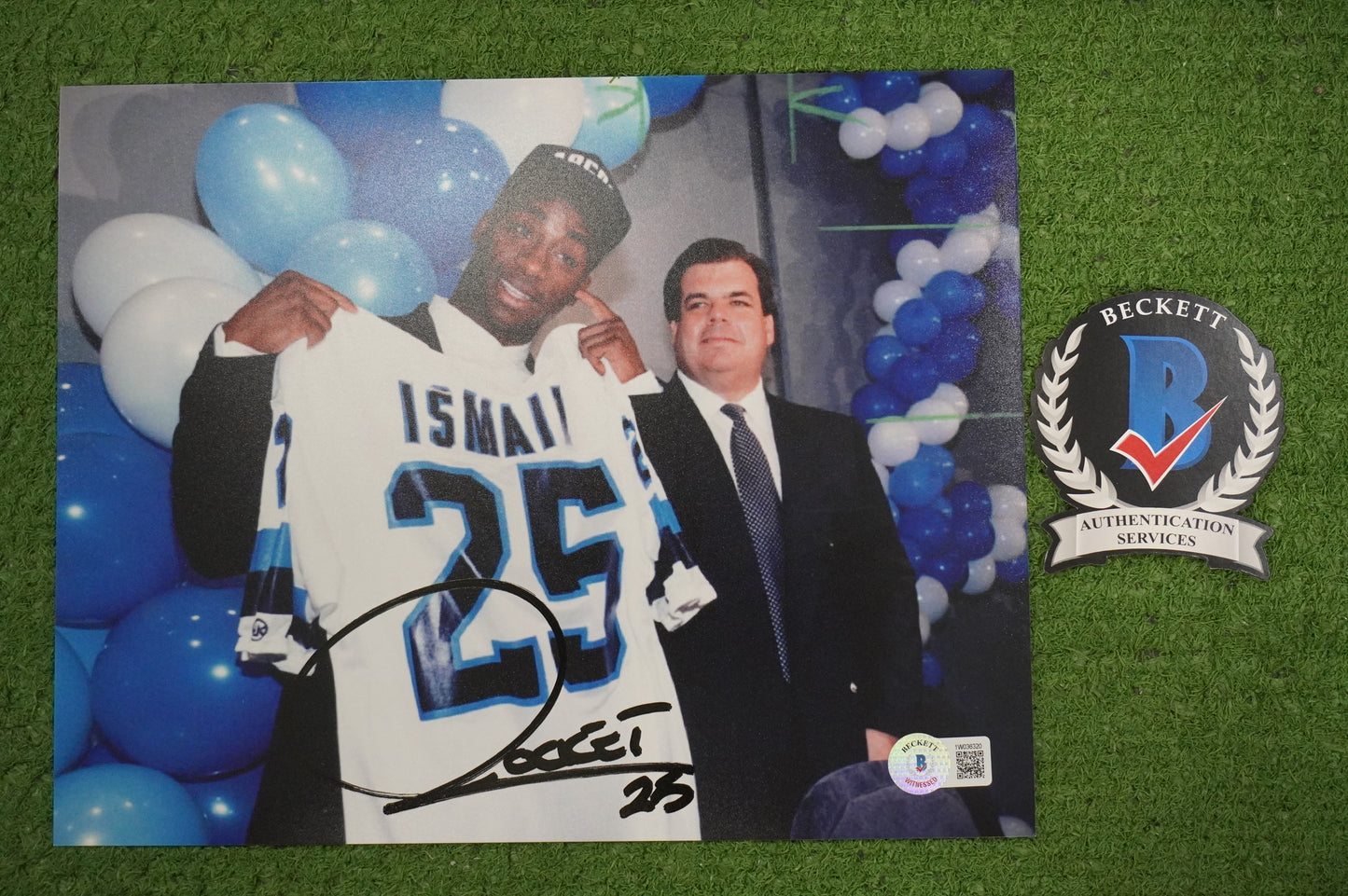 RAGHIB "ROCKET" ISMAIL SIGNED 8x10 Toronto Argonauts BAS COA