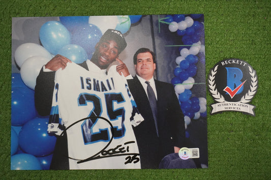 RAGHIB "ROCKET" ISMAIL SIGNED 8x10 Toronto Argonauts BAS COA