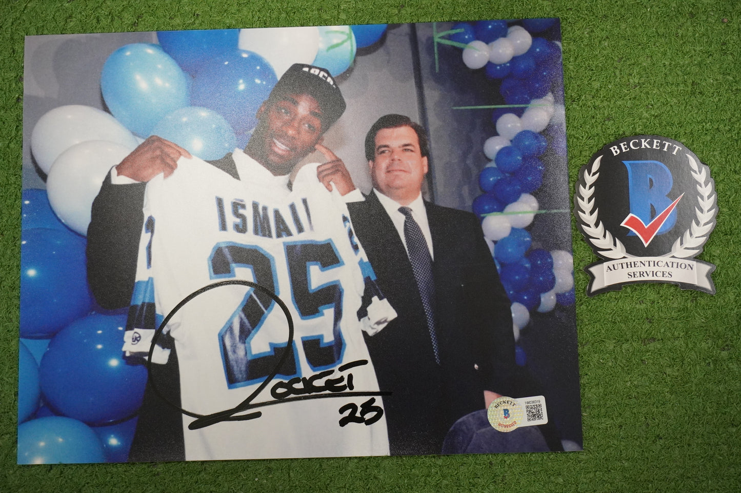 RAGHIB "ROCKET" ISMAIL SIGNED 8x10 Toronto Argonauts BAS COA
