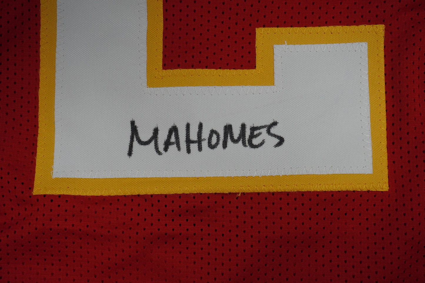 PAT PATRICK MAHOMES SR CHIEFS TWINS SIGNED JERSEY w/THE OG MVPMAKER BAS