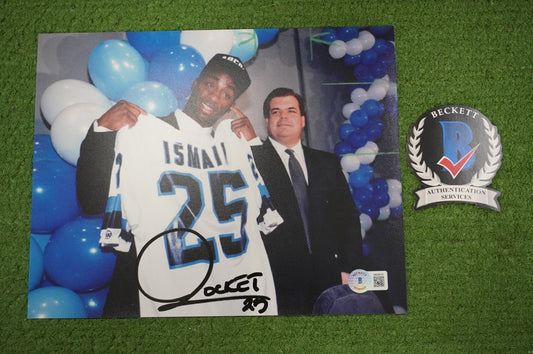 RAGHIB "ROCKET" ISMAIL SIGNED 8x10 Toronto Argonauts BAS COA