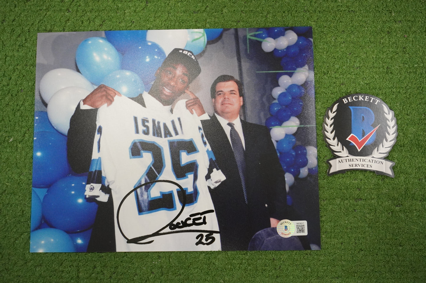 RAGHIB "ROCKET" ISMAIL SIGNED 8x10 Toronto Argonauts BAS COA