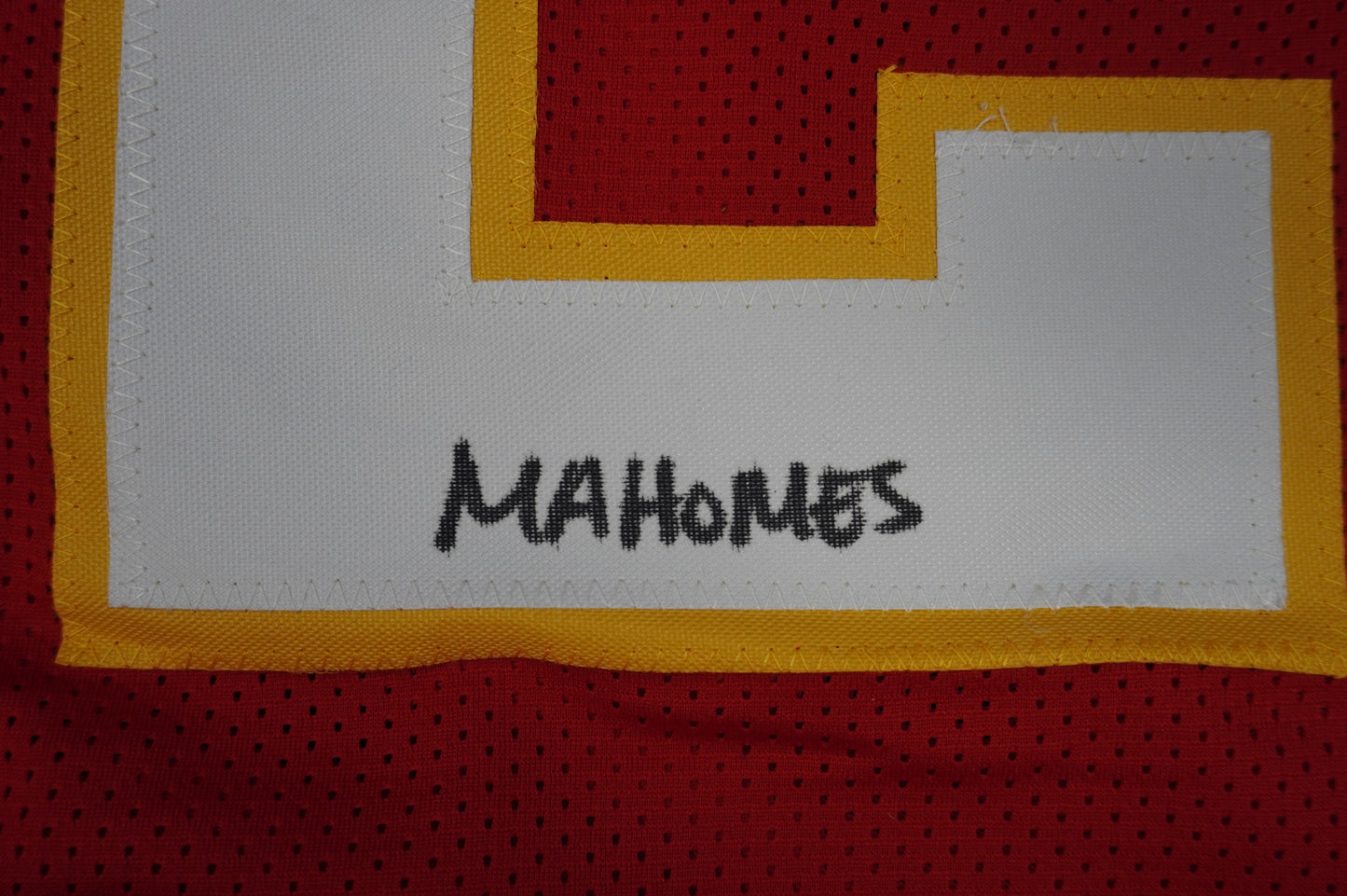 PAT PATRICK MAHOMES SR CHIEFS TWINS SIGNED JERSEY w/THE OG MVPMAKER BAS