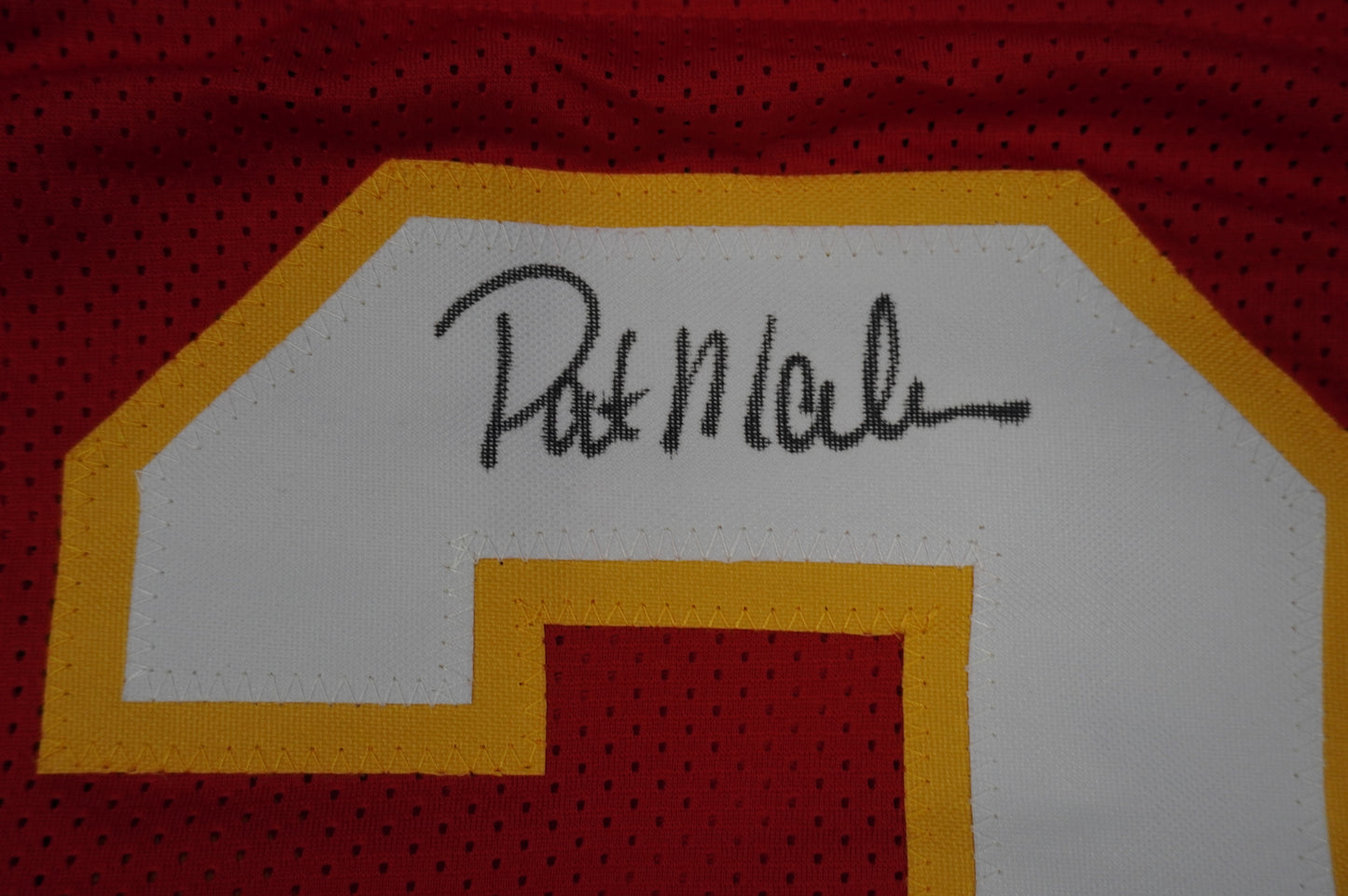 PAT PATRICK MAHOMES SR CHIEFS TWINS SIGNED JERSEY w/THE OG MVPMAKER BAS