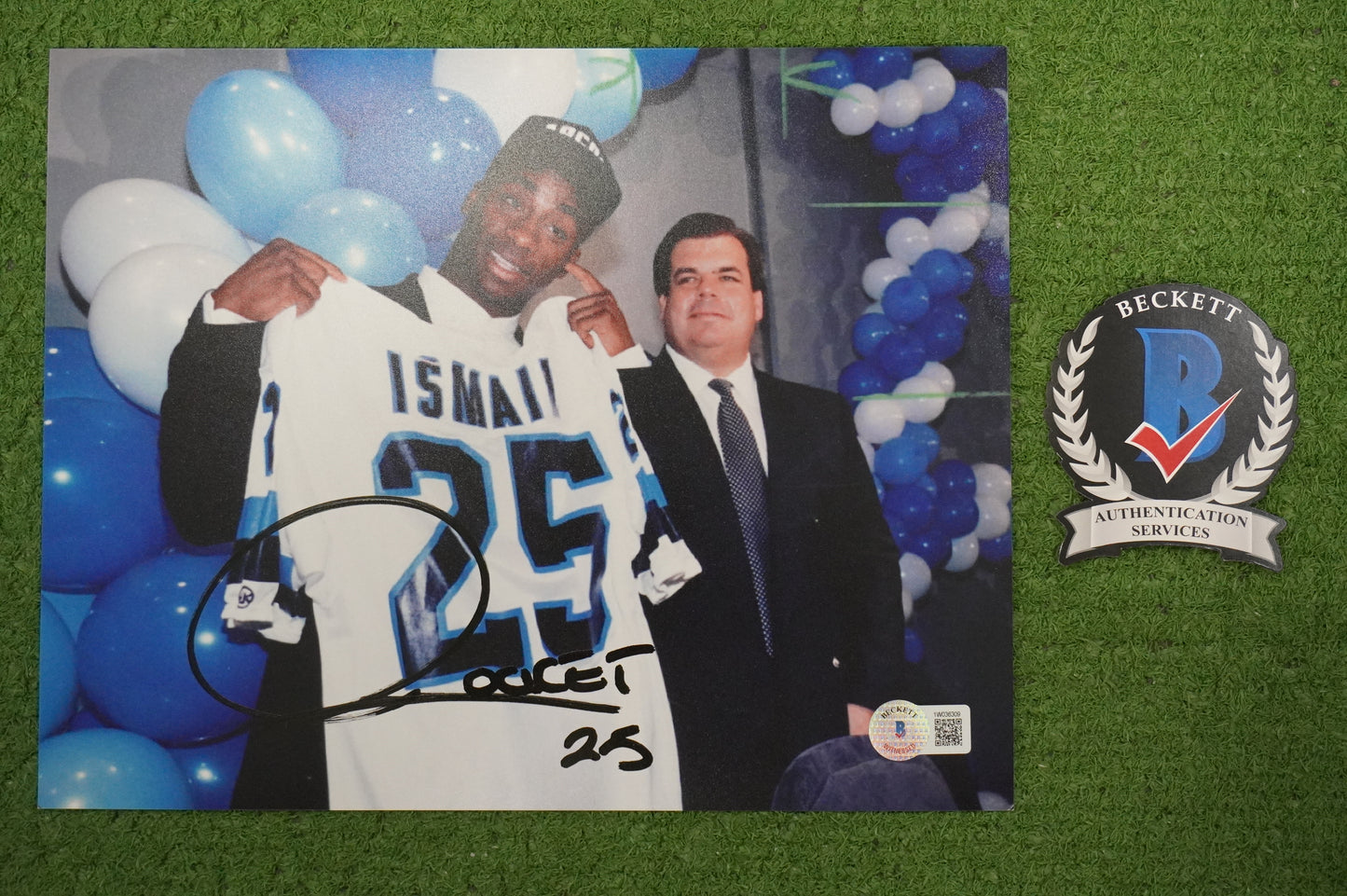 RAGHIB "ROCKET" ISMAIL SIGNED 8x10 Toronto Argonauts BAS COA