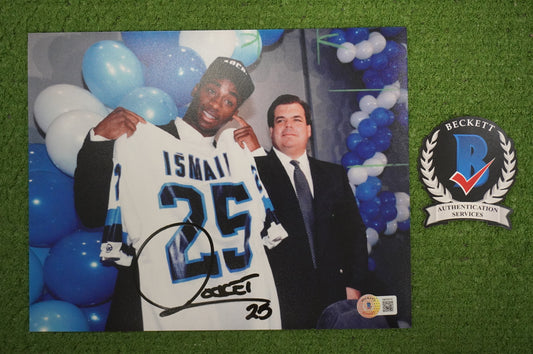 RAGHIB "ROCKET" ISMAIL SIGNED 8x10 Toronto Argonauts BAS COA