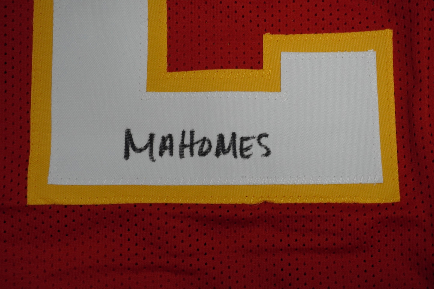 PAT PATRICK MAHOMES SR CHIEFS TWINS SIGNED JERSEY w/THE OG MVPMAKER BAS