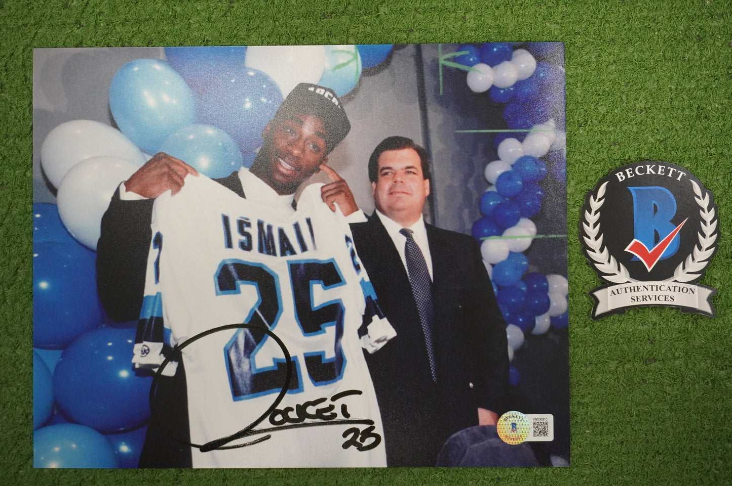 RAGHIB "ROCKET" ISMAIL SIGNED 8x10 Toronto Argonauts BAS COA