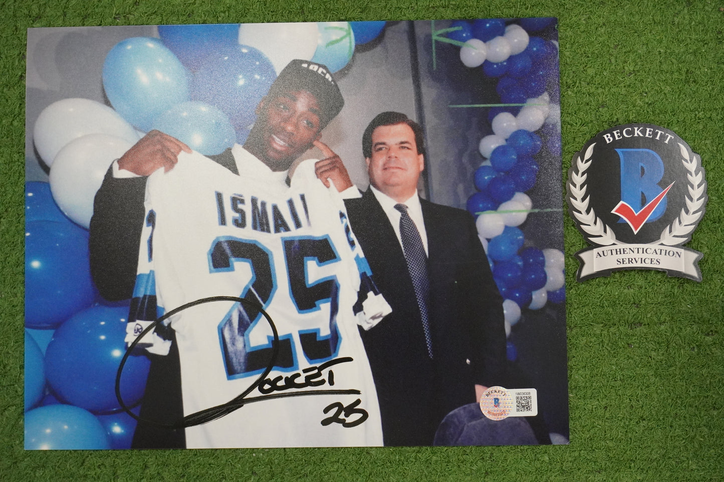 RAGHIB "ROCKET" ISMAIL SIGNED 8x10 Toronto Argonauts BAS COA