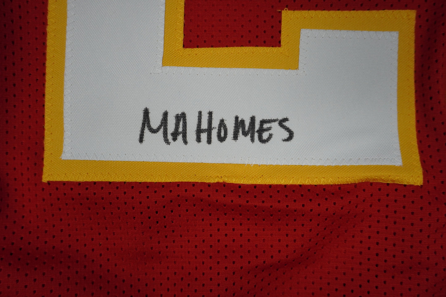 PAT PATRICK MAHOMES SR TWINS CHIEFS SIGNED JERSEY w/THE REAL MVPMAKER BAS