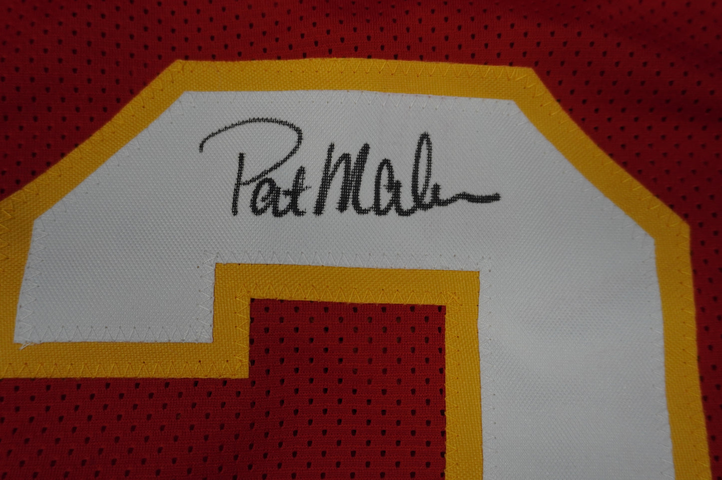 PAT PATRICK MAHOMES SR TWINS CHIEFS SIGNED JERSEY w/THE REAL MVPMAKER BAS