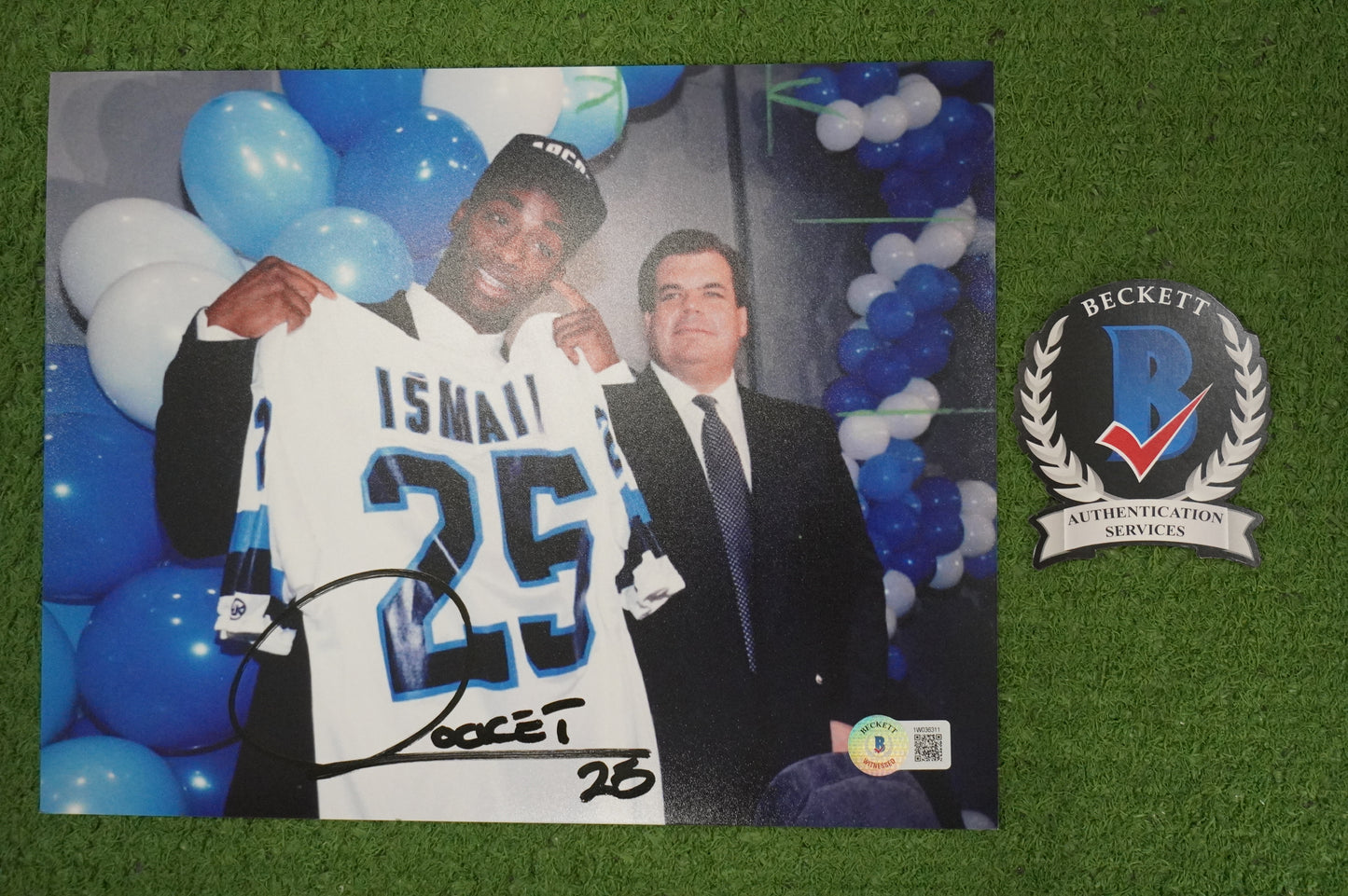 RAGHIB "ROCKET" ISMAIL SIGNED 8x10 Toronto Argonauts BAS COA