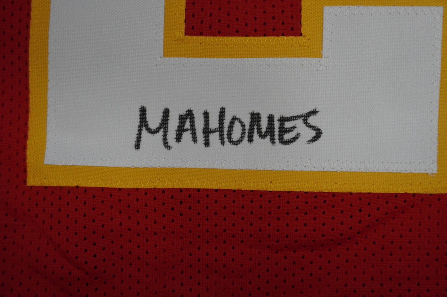 PAT PATRICK MAHOMES SR TWINS CHIEFS SIGNED JERSEY w/THE REAL MVPMAKER BAS