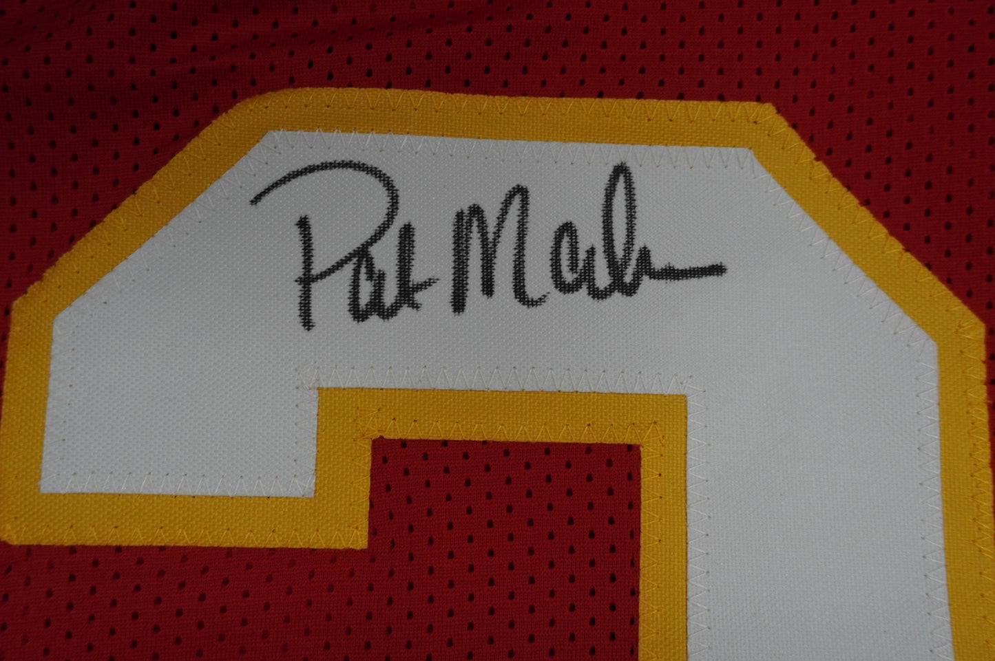 PAT PATRICK MAHOMES SR TWINS CHIEFS SIGNED JERSEY w/THE REAL MVPMAKER BAS