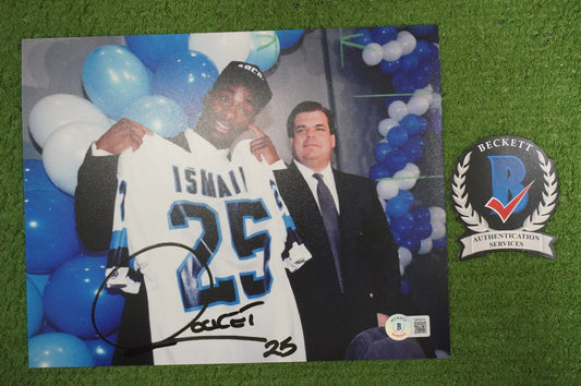 RAGHIB "ROCKET" ISMAIL SIGNED 8x10 Toronto Argonauts BAS COA