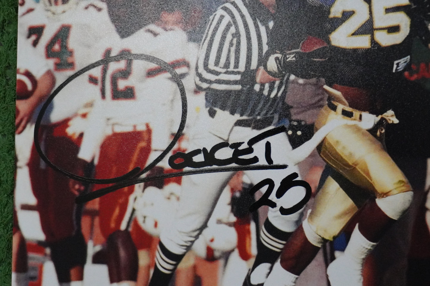 RAGHIB "ROCKET" ISMAIL SIGNED 8x10 Notre Dame BAS COA