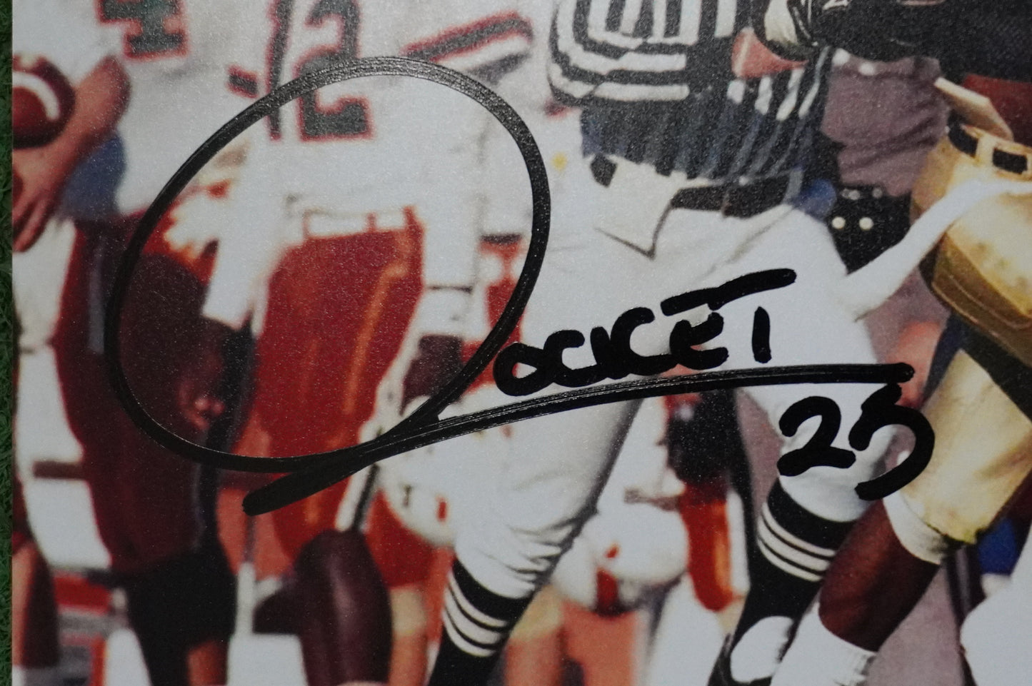 RAGHIB "ROCKET" ISMAIL SIGNED 8x10 Notre Dame BAS COA