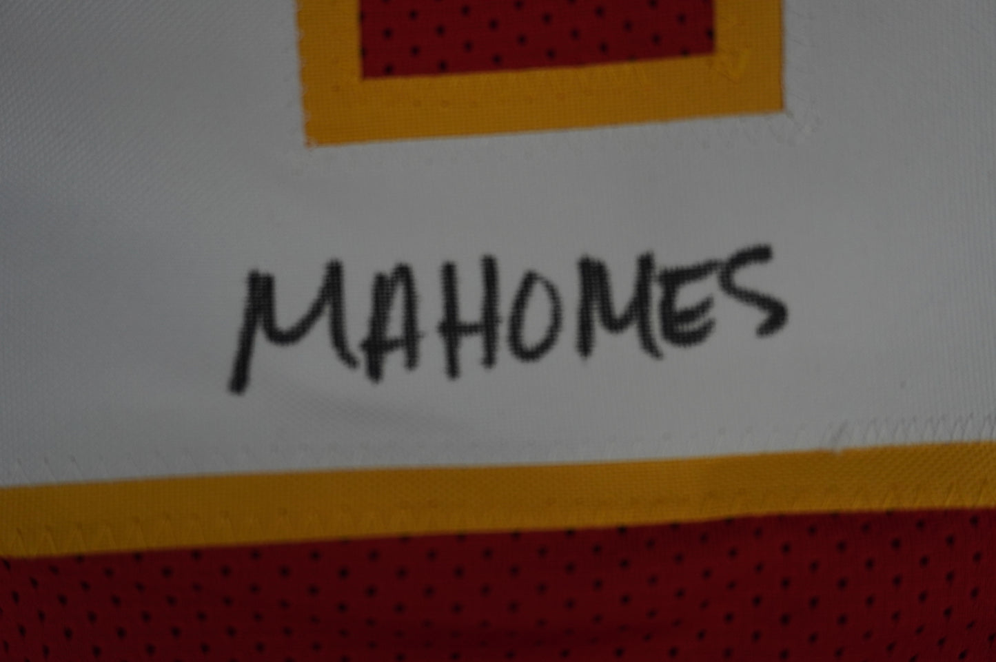 PAT PATRICK MAHOMES SR TWINS CHIEFS SIGNED JERSEY w/THE REAL MVPMAKER BAS