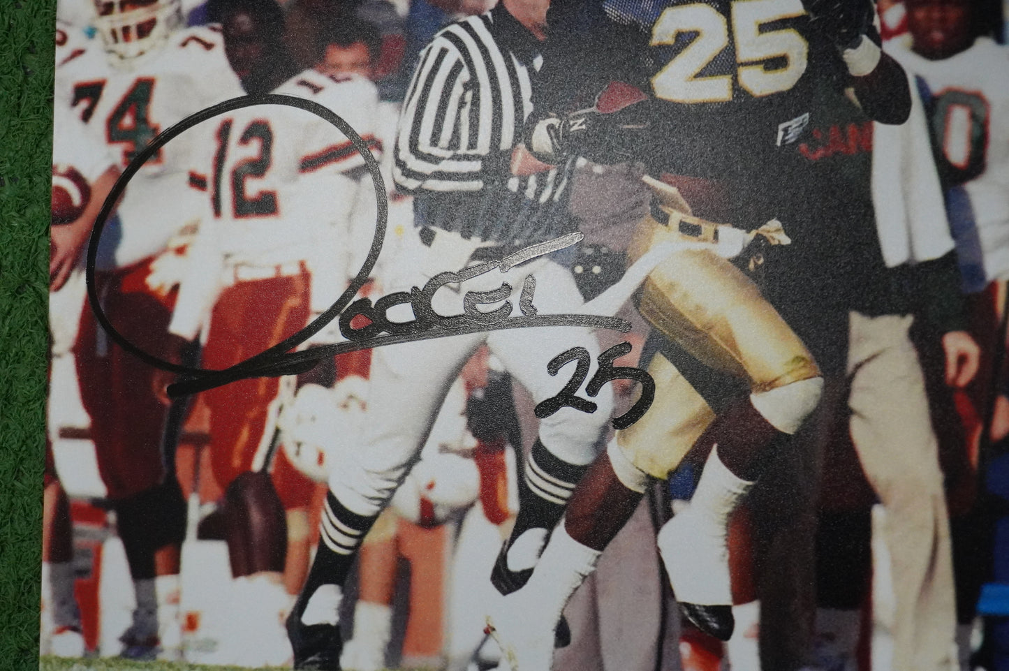 RAGHIB "ROCKET" ISMAIL SIGNED 8x10 Notre Dame BAS COA