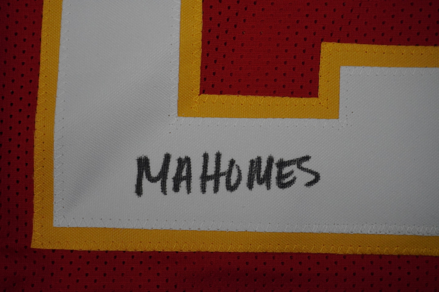 PAT PATRICK MAHOMES SR TWINS CHIEFS SIGNED JERSEY w/THE REAL MVPMAKER BAS