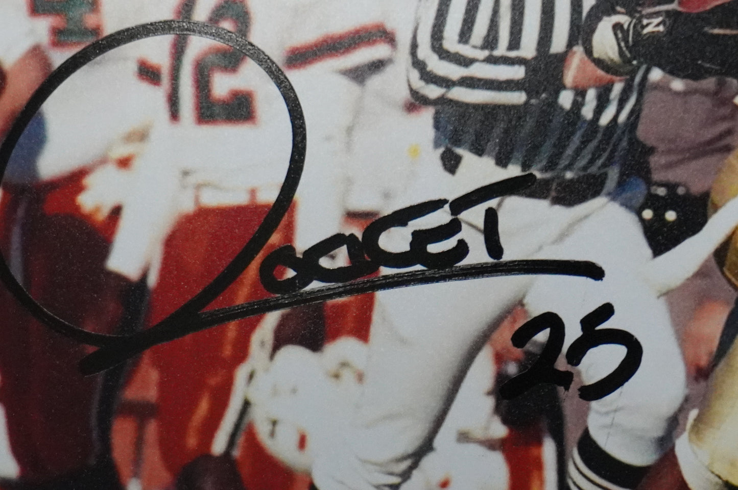 RAGHIB "ROCKET" ISMAIL SIGNED 8x10 Notre Dame BAS COA