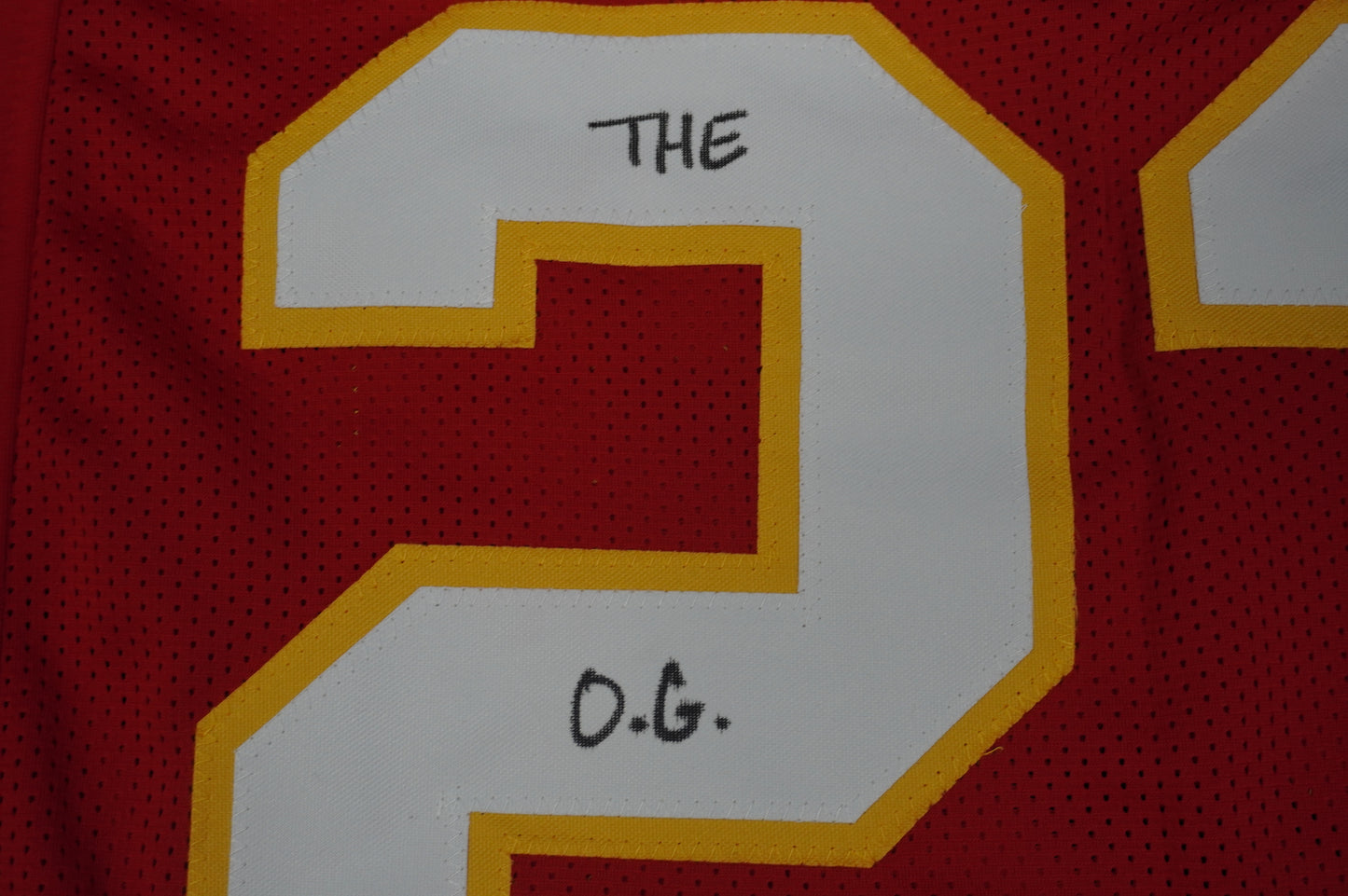 PAT PATRICK MAHOMES SR KANSAS CITY CHIEFS SIGNED JERSEY w/OG MVPMAKER BAS