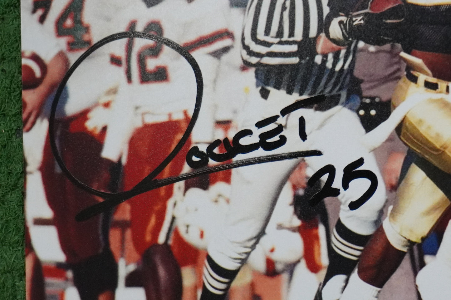 RAGHIB "ROCKET" ISMAIL SIGNED 8x10 Notre Dame BAS COA