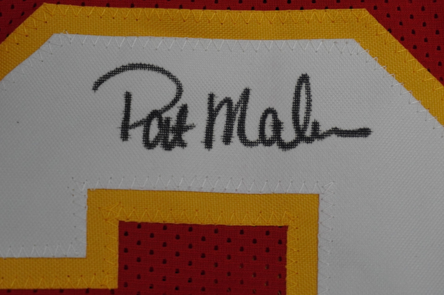 PAT PATRICK MAHOMES SR KANSAS CITY CHIEFS SIGNED JERSEY w/OG MVPMAKER BAS