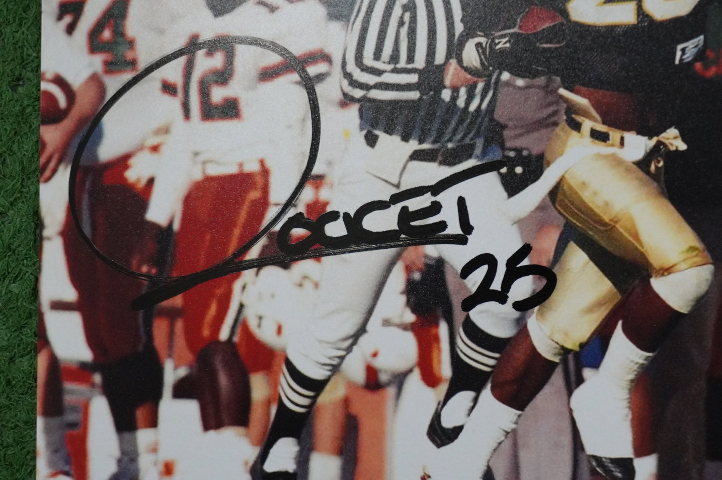 RAGHIB "ROCKET" ISMAIL SIGNED 8x10 Notre Dame BAS COA