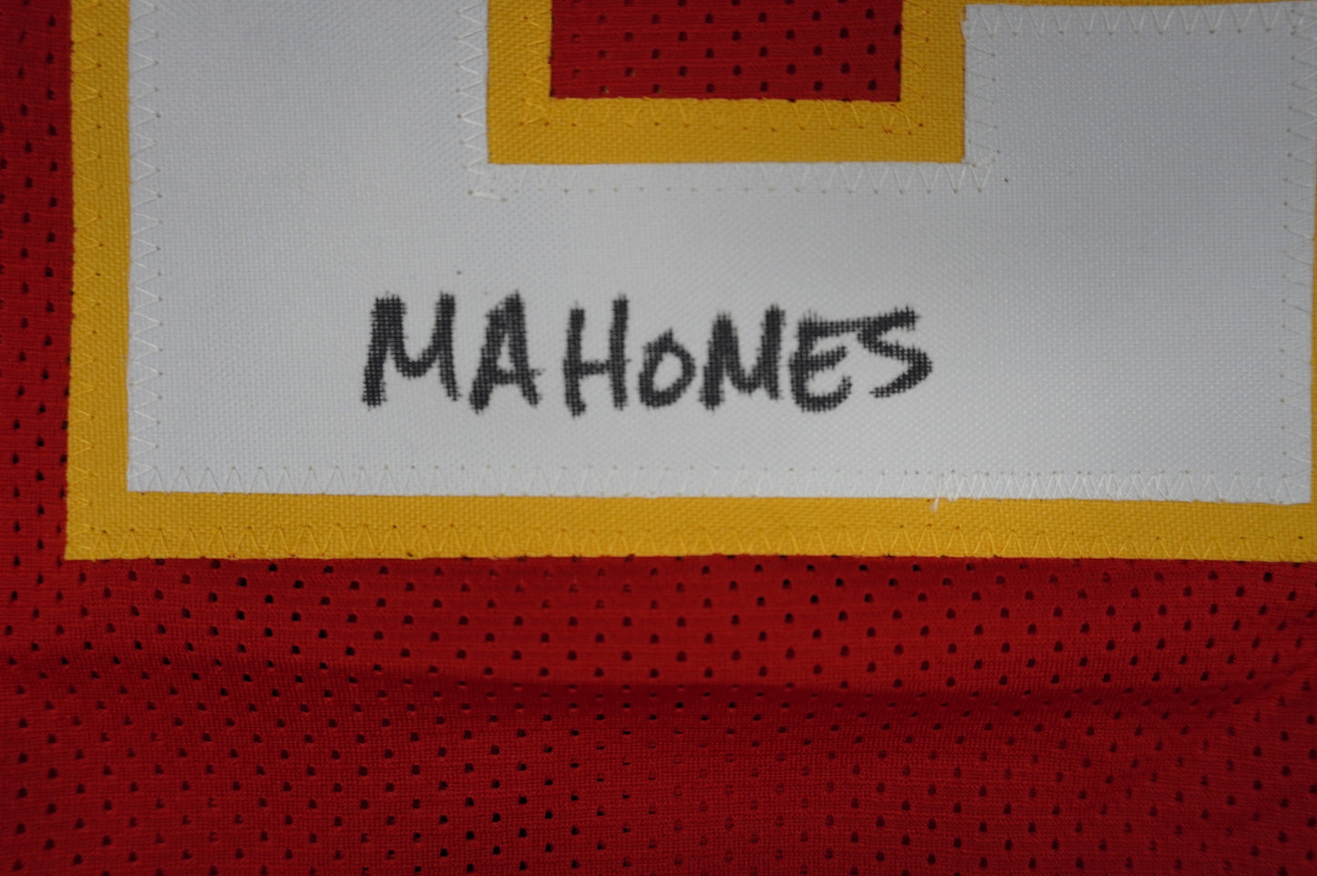 PAT PATRICK MAHOMES SR KANSAS CITY CHIEFS SIGNED JERSEY w/OG MVPMAKER BAS