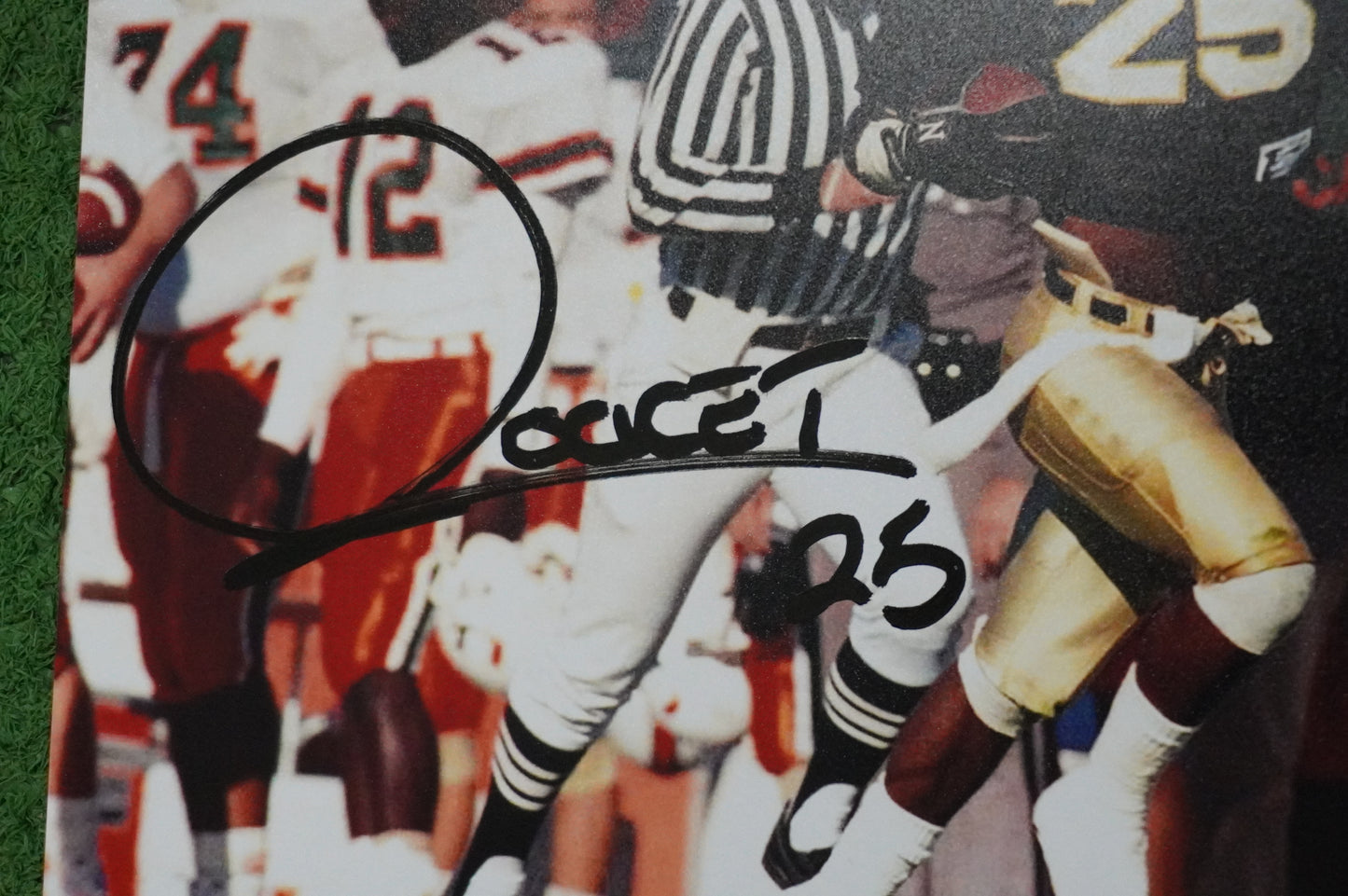 RAGHIB "ROCKET" ISMAIL SIGNED 8x10 Notre Dame BAS COA