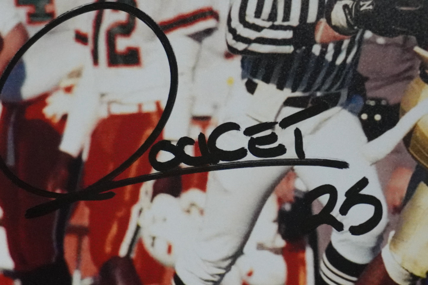 RAGHIB "ROCKET" ISMAIL SIGNED 8x10 Notre Dame BAS COA